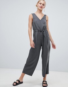 Комбинезон в клетку Monki - Серый