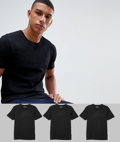 3 футболки с круглым вырезом BOSS bodywear - Черный