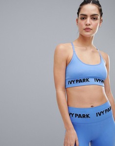 Синий бесшовный трикотажный бюстгальтер Ivy Park Active - Синий