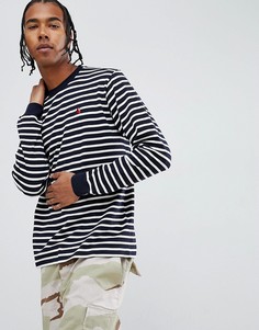 Белый лонгслив в полоску Carhartt WIP - Белый