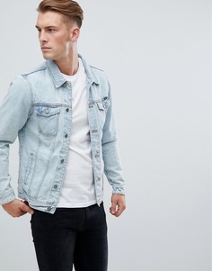 Голубая джинсовая куртка Pull&Bear - Синий