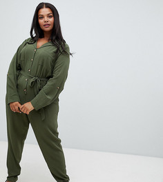 Комбинезон с воротником New Look Curve - Зеленый