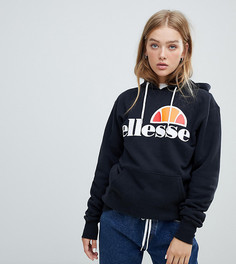 Худи бойфренда с логотипом на груди Ellesse - Черный