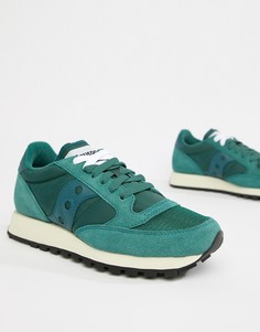 Зеленые кроссовки в винтажном стиле Saucony Jazz Original - Синий