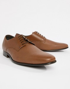 Светло-коричневые дерби с тиснением Burton Menswear - Коричневый