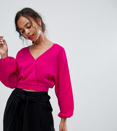 Блузка с запахом River Island Petite - Розовый