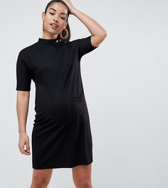 Платье на молнии ASOS DESIGN Maternity Nursing - Черный