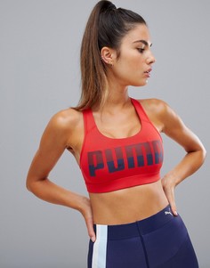 Красный бюстгальтер-борцовка с логотипом Puma - Красный