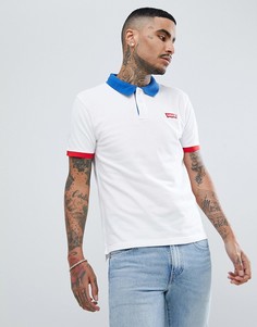 Белая футболка-поло с контрастной окантовкой Levis - Белый Levis®