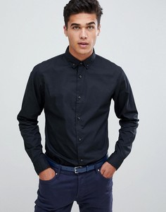 Строгая облегающая эластичная рубашка Produkt - Черный