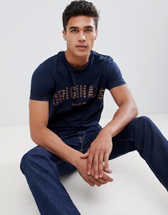Футболка с принтом на груди Jack & Jones Originals - Темно-синий