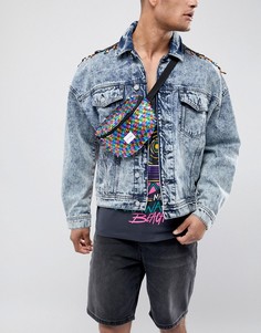 Сумка-кошелек на пояс с радужными пайетками Spiral - Мульти