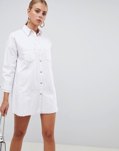 Свободное платье-рубашка Missguided - Белый