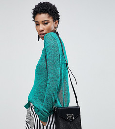 Трикотажный джемпер с разрезом на спине Vero Moda Tall - Зеленый