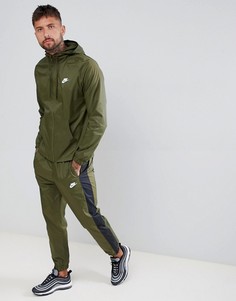 Спортивный костюм в стиле колор блок Nike 928119-395 - Зеленый