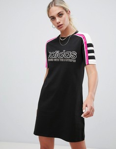 Черное платье-футболка adidas Originals Aa-42 - Черный