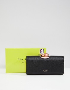 Фактурная кожаная сумочка Ted Baker - Черный