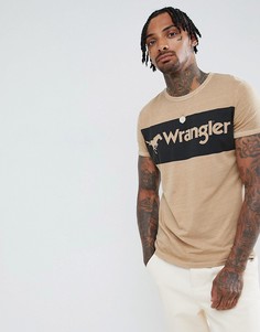 Футболка с логотипом Wrangler - Бежевый