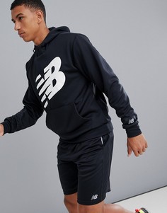Черный худи с логотипом New Balance Running - Черный