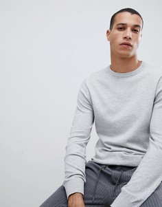 Серый джемпер с круглым вырезом Burton Menswear - Серый