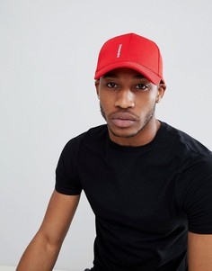 Красная бейсболка с вышивкой ASOS DESIGN - Красный