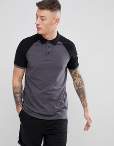 Поло из пике с контрастными рукавами реглан ASOS DESIGN - Мульти