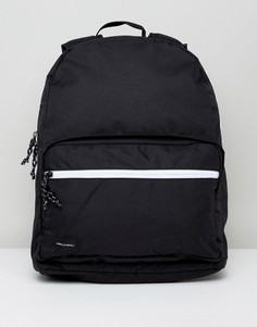 Черный рюкзак с контрастными белыми молниями ASOS DESIGN - Черный