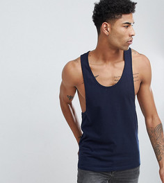 Темно-синяя майка-борцовка ASOS DESIGN Tall - Темно-синий