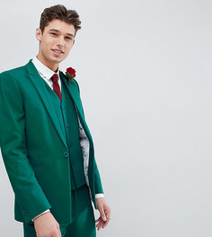 Зеленый облегающий пиджак ASOS DESIGN Tall wedding - Зеленый