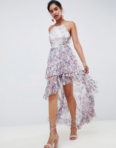 Платье макси с цветочным принтом ASOS DESIGN - Мульти