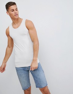 Бежевая обтягивающая майка ASOS DESIGN - Серый