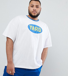 Oversize-футболка с принтом ASOS DESIGN Plus - Белый