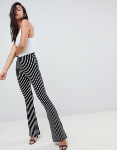 Расклешенные леггинсы в тонкую полоску ASOS DESIGN - Мульти