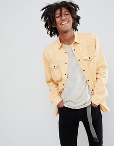 Желтая выбеленная oversize-рубашка ASOS DESIGN - Желтый