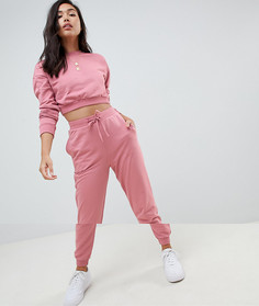 Укороченный свитшот и джоггеры на завязке ASOS DESIGN - Розовый