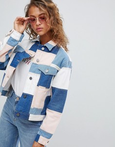 Джинсовая куртка в стиле пэтчворк ASOS DESIGN - Мульти