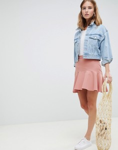 Юбка-годе мини ASOS DESIGN - Светло-бежевый