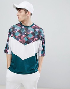 Свободная футболка с рукавами до локтя ASOS DESIGN - Мульти