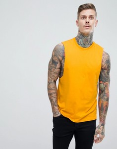 Желтая майка с заниженными проймами ASOS DESIGN - Желтый
