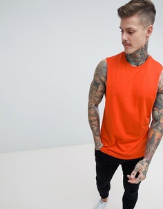 Красная майка с заниженными проймами ASOS DESIGN - Красный