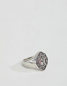 Серебристое кольцо с крестом ASOS DESIGN - Серебряный