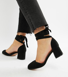 Туфли на каблуке для широкой стопы ASOS DESIGN Sorrow - Черный