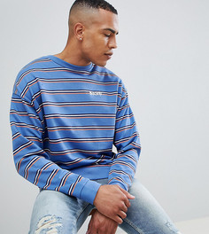 Oversize-свитшот в стиле ретро с вышивкой ASOS DESIGN tall - Синий