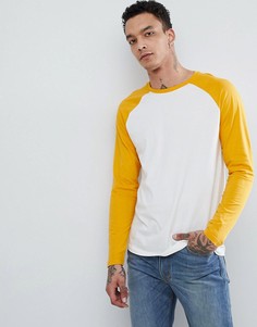 Лонгслив с контрастными рукавами реглан ASOS DESIGN - Белый