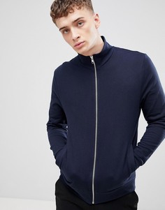 Темно-синяя спортивная куртка из трикотажа ASOS DESIGN - Темно-синий