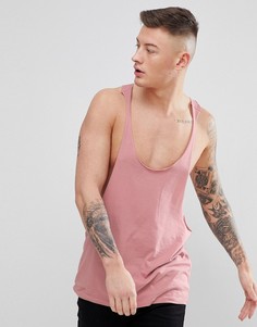 Розовая майка-борцовка ASOS DESIGN - Розовый
