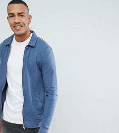 Облегающая трикотажная куртка темного меланжевого цвета ASOS DESIGN tall - Темно-синий