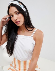 Повязка на голову с принтом цветов и листьев ASOS DESIGN - Мульти