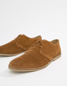 Светло-коричневые замшевые туфли на шнуровке ASOS DESIGN - Рыжий