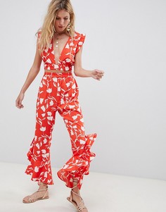 Пляжные брюки от комплекта с цветочным принтом ASOS DESIGN - Мульти